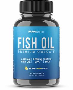 MAV NUTRITION Premium Fish Oil Omega 3