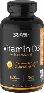 Sports Research Vitamin D3 (5000iu/125mcg)